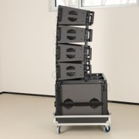 Domc Ka208 8-Inch PRO-Grade Passive Line Array System for Live Performances, Theaters, Auditoriums and Bars