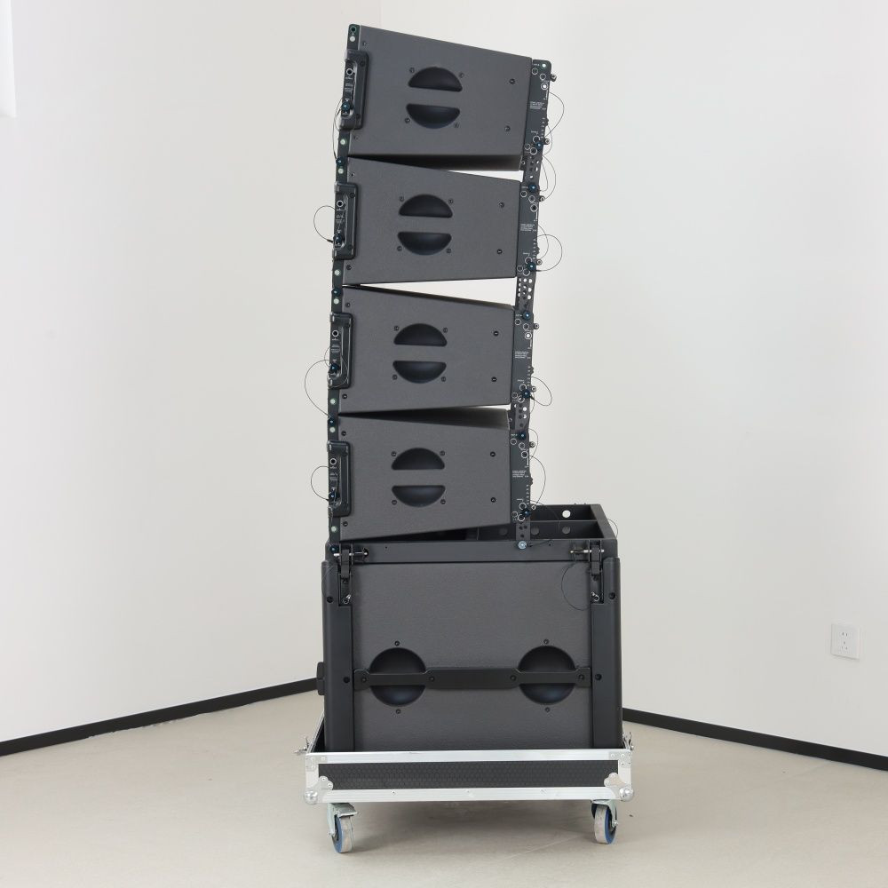 Domc Ka210 High-Output Active Line Array Speaker-Powerful Sound Perfect for Stage Concerts